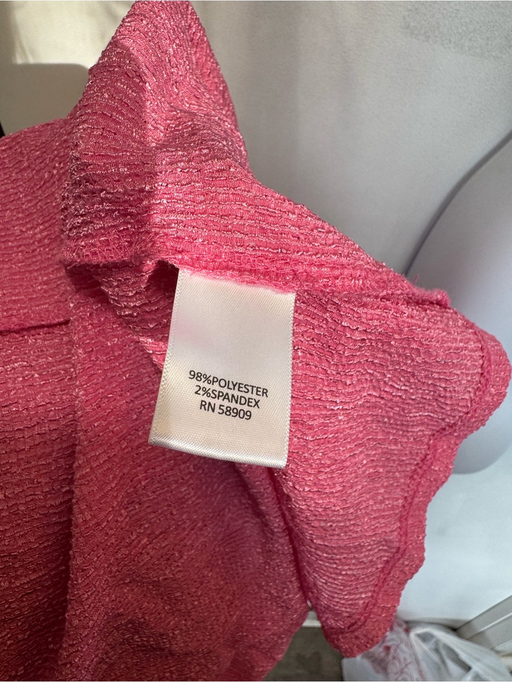 Allison Daley Raspberry Pink Textured Knit Top - Picture 4 of 4